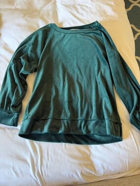 LOFT Deep Teal Long Sleeve Top